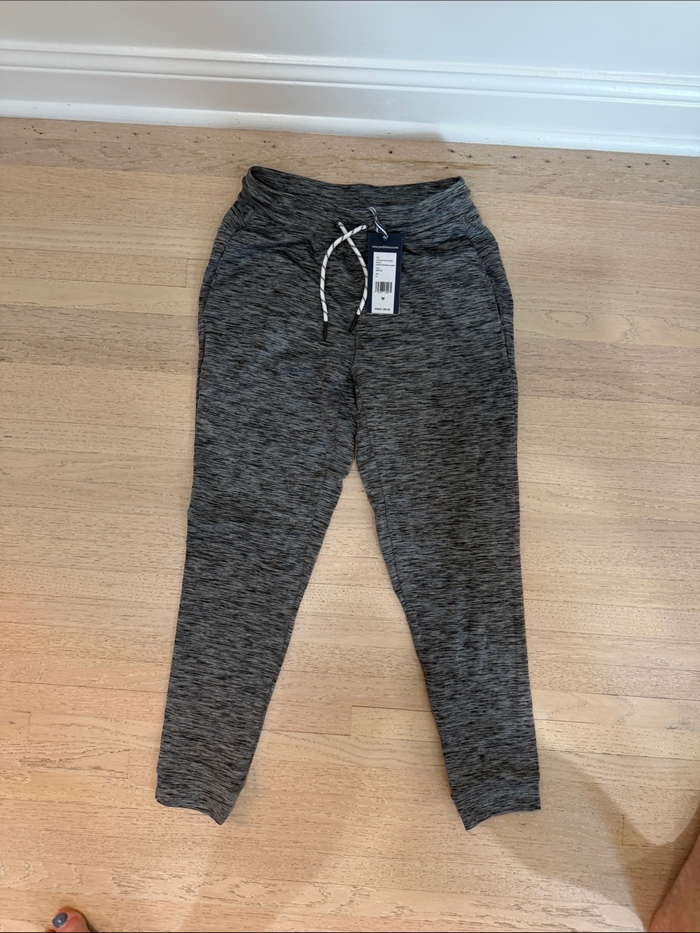 Boys- Vineyard Vines Kids Heathered Charcoal Gray Jogger Pants